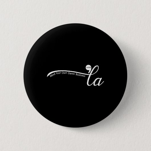 Vrouwen Comma La Harris voor President Ronde Button 5,7 Cm (Voorkant)