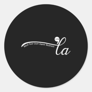 Vrouwen Comma La Harris voor President Ronde Sticker