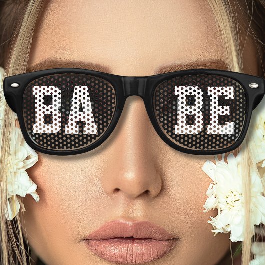 Vrouwen Cool Black Babe Retro Zonnebril