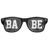 Vrouwen Cool Black Babe Retro Zonnebril (Voorkant)