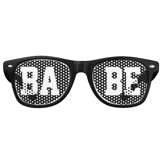 Vrouwen Cool Black Babe Retro Zonnebril (Voorkant)