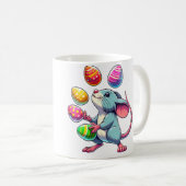 Vrouwen Cool Rat Juggler Jongleren Pasen Koffiemok (Voorkant rechts)