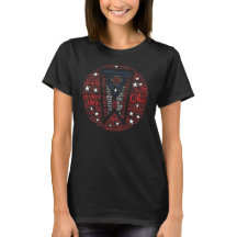 Vrouwen Cool WordArt State of Ohio T-shirt