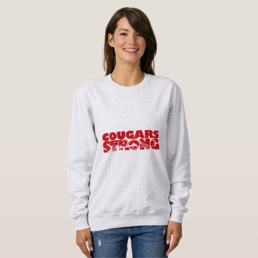 Vrouwen Cougars Sterk Sweatshirt (Voorkant volledig)