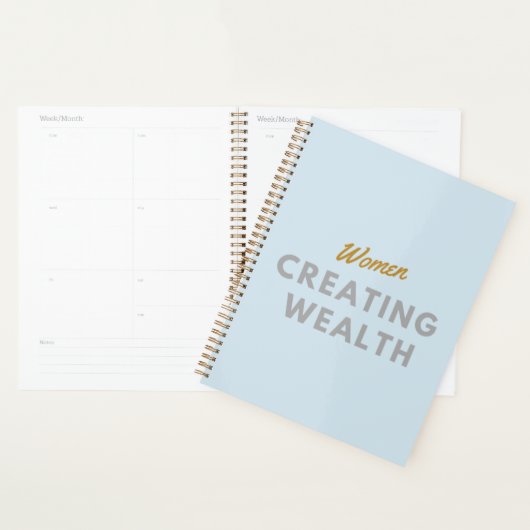 Vrouwen Creëer de verkondiging van de rijkdom Planner (Display)