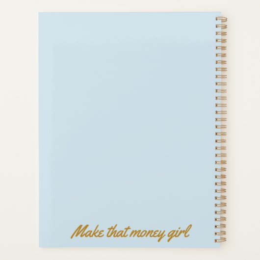 Vrouwen Creëer de verkondiging van de rijkdom Planner (Achterkant)
