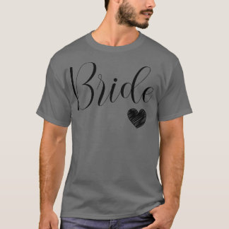 Vrouwen Cute witte Bruid Bachelorette Feest Huweli T-shirt