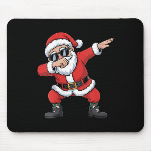 Vrouwen Dabbing Santa Claus Kerstboom Lights X Muismat