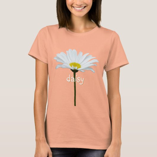 Vrouwen Daisy T-shirt Organic Custom Daisy Shirt (Voorkant)
