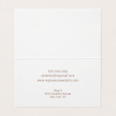 Vrouwen Dames Elegante Kunstenaar Elk Beroep Visitekaartje (Binnenkant ongevouwen)