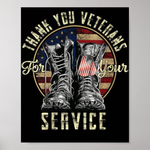 Vrouwen dank u veteranen voor uw dienst veteraan poster