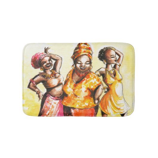 Vrouwen dansen badmat (Voorkant)