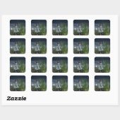 Vrouwen dansen door het Zee Vierkante Sticker (Vel)