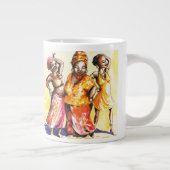 Vrouwen dansen grote koffiekop (Rechts)