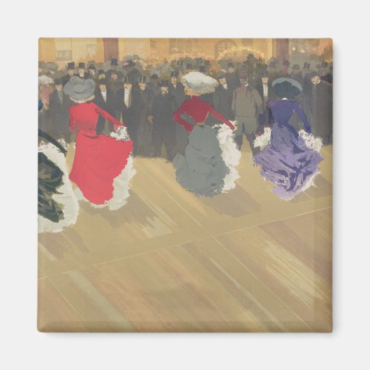 Vrouwen dansen het blik-kan magneet (Voorkant)