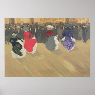 Vrouwen dansen het blik-kan poster