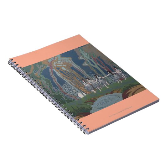 Vrouwen dansen in het maanlicht notitieboek (Rechterzijde)