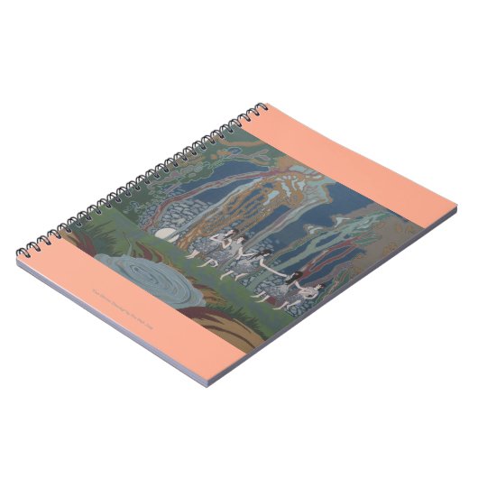 Vrouwen dansen in het maanlicht notitieboek (Linkerzijde)