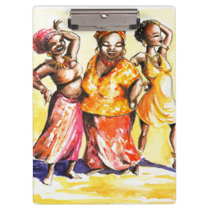 Vrouwen dansen klembord