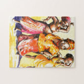 Vrouwen dansen legpuzzel (Horizontaal)