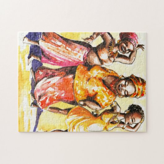 Vrouwen dansen legpuzzel (Horizontaal)