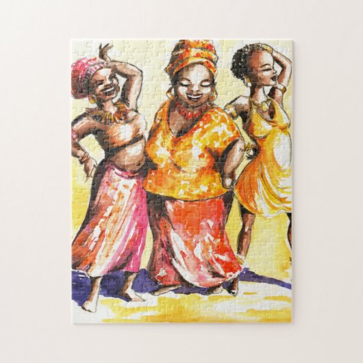 Vrouwen dansen legpuzzel (Verticaal)