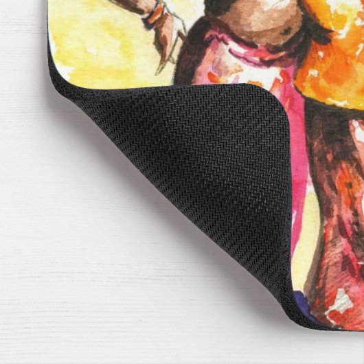 Vrouwen dansen muismat (Hoek)