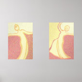 Vrouwen dansen muurkunst sets (Voorkant)