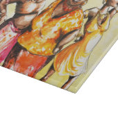 Vrouwen dansen snijplank (Hoek)