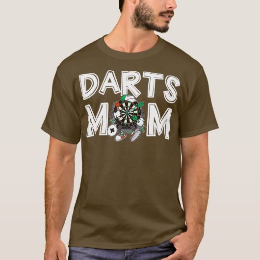 Vrouwen Darts Mam Darting Mama Moederdag Gift T-shirt (Voorkant)