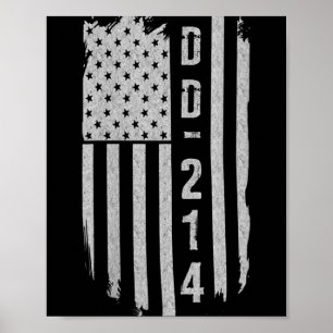 Vrouwen DD-214 Militaire Veteraan Gifts V-hals Poster
