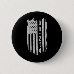 Vrouwen DD-214 Militaire Veteraan Gifts V-hals Ronde Button 5,7 Cm