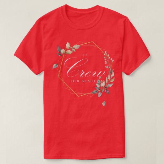 Vrouwen De bemanning van het Bride Team Bride Team T-shirt (Design voorkant)