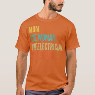 Vrouwen De moeder De vrouw De elektricien De T-shirt