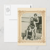  vrouwen deco Vrouwen zwemmen Briefkaart (Voorkant / Achterkant)