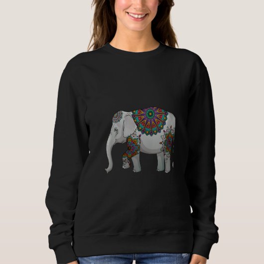 Vrouwen decoratieve olifant trui (Voorkant)