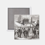 Vrouwen demonstreren magneet (Voorkant / Achterkant)