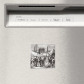 Vrouwen demonstreren magneet (Insitu (Vaatwasser))