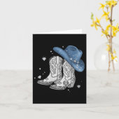 Vrouwen Denim & amp; Diamonds Zwart T-shirt Wester Kaart (Gele Bloem)