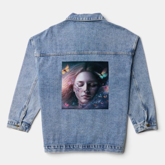 Vrouwen denim jas denim jacket (Achterkant)