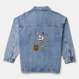 Vrouwen Denim Jassen Ghost Halloween Tee Shirts Jacket