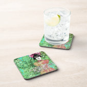 Vrouwen denken aan de digitale achtergrond van Col Onderzetter (Rechterzijde)