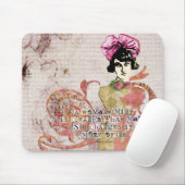 Vrouwen denken aan digitale collage muismat (Met muis)