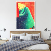 Vrouwen denken aan hedendaagse kunst Acrylverf Canvas Afdruk (Insitu (Slaapkamer))