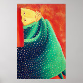 Vrouwen denken aan moderne schilderkunst poster (Voorkant)