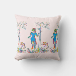 Vrouwen denken ruimte kussen