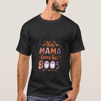 Vrouwen Deze Mama Houdt Van Haar Boeken Halloween T-shirt