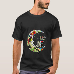 Vrouwen Dia de los Muertos Halloween Suiker Schede T-shirt