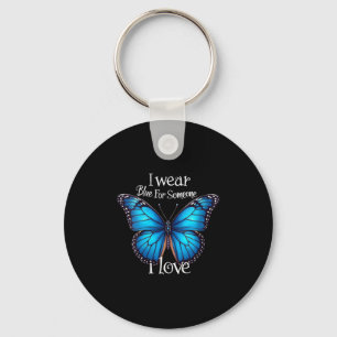 Vrouwen Diabetes Awareness Butterfly Family Suppor Sleutelhanger