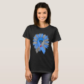 Vrouwen Diabetes Awareness V-hals T-shirt (Voorkant volledig)